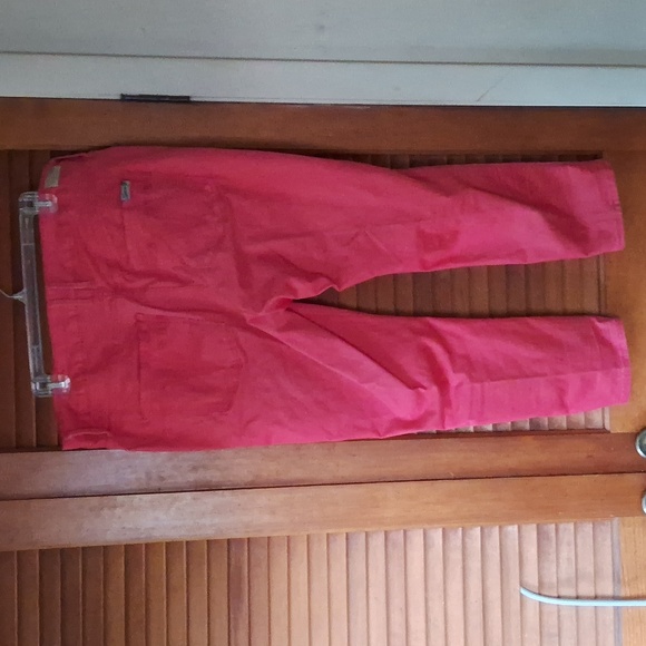 Seven7 woman size 16 coral color skin fit denim pants - Picture 2 of 6